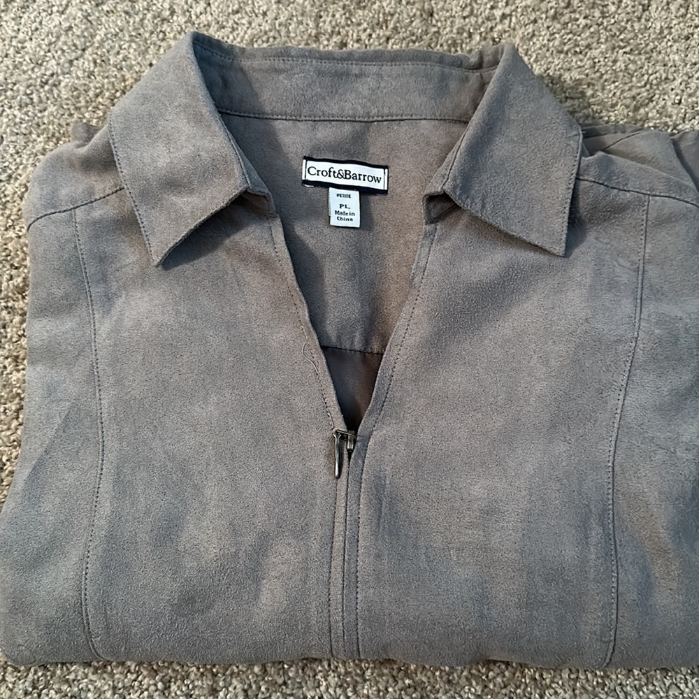 Croft & Barrow Full zip Jacket~ size PL